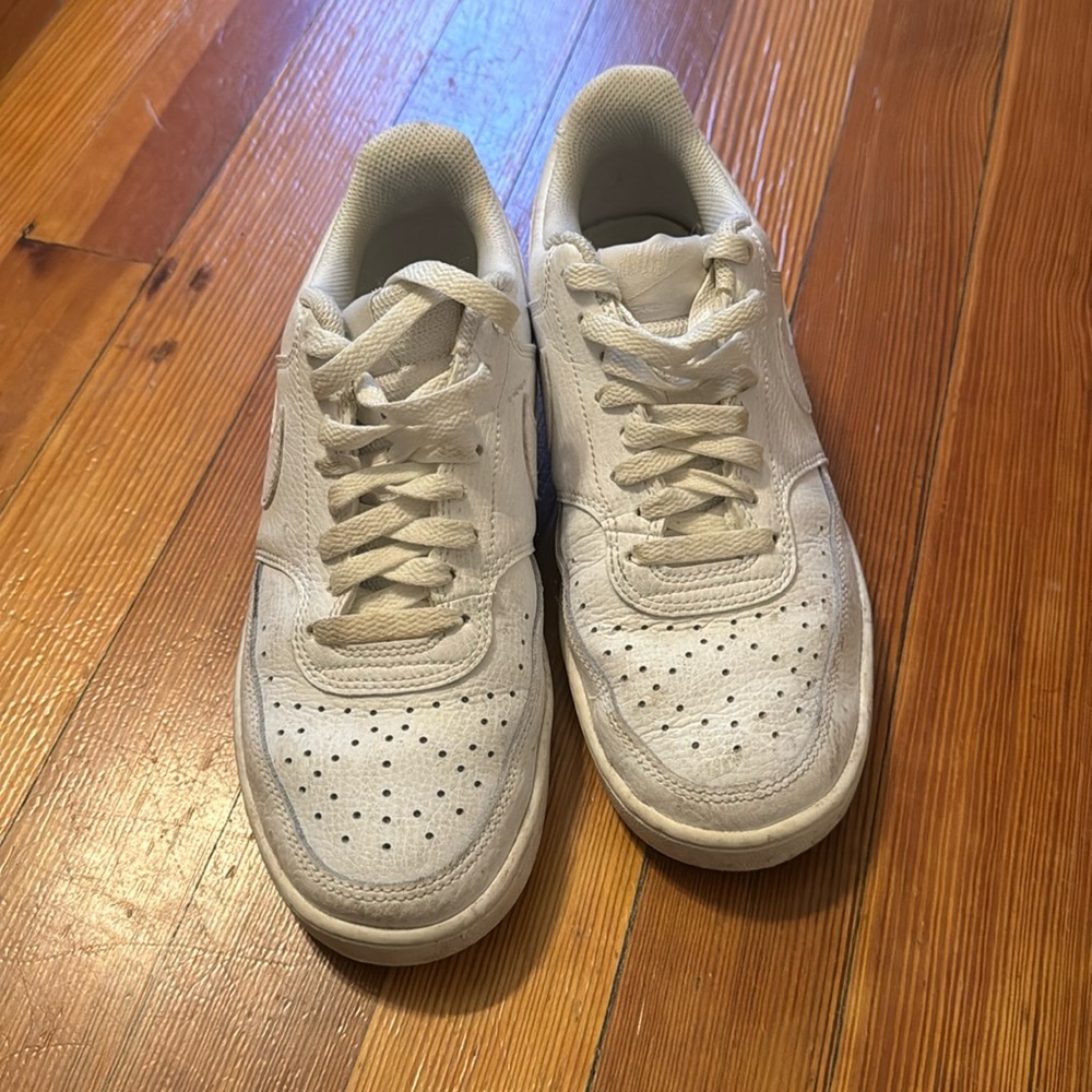 White Nike sneakers